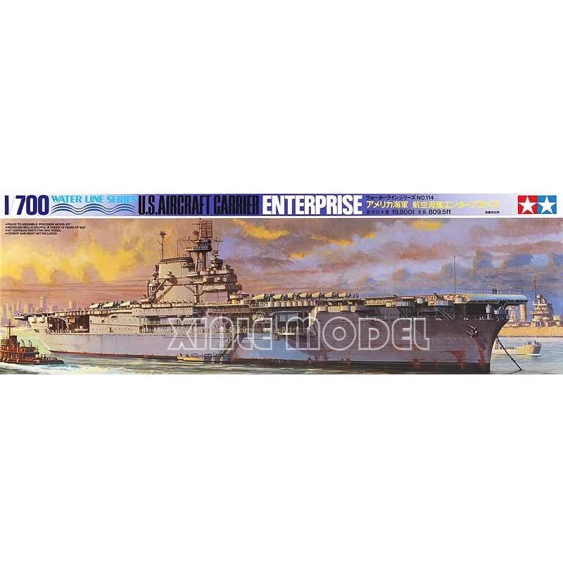 Model Kit Uss Enterprise - TAMIYA model 1/700 Ship Assemble Model