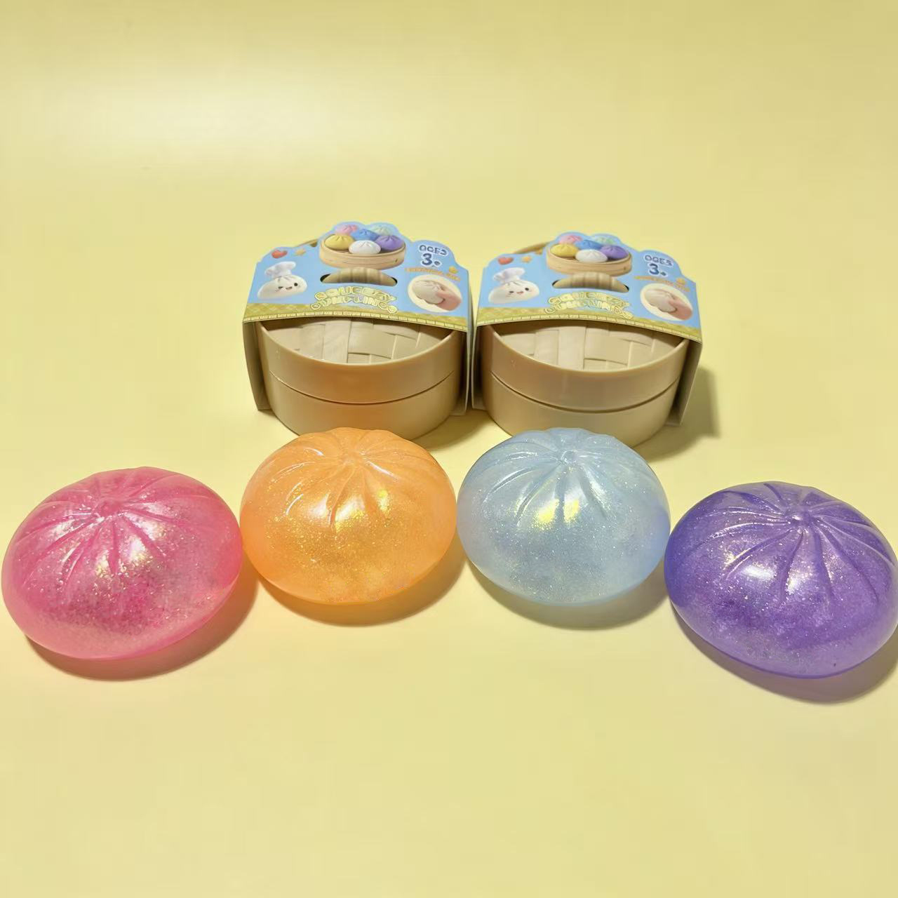Glitter Dumpling Squishy Bead  - Model Kitchen Set Pvc 评论和价格