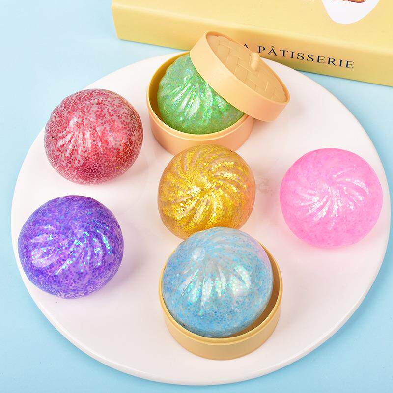 Glitter Dumpling Squishy Bead  - Model Kitchen Set Pvc 评论和价格