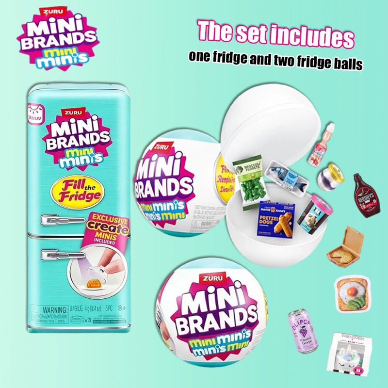 ZURU Mini Brands Mini Fridge S - Model Kitchen Set Pvc 评论和价格