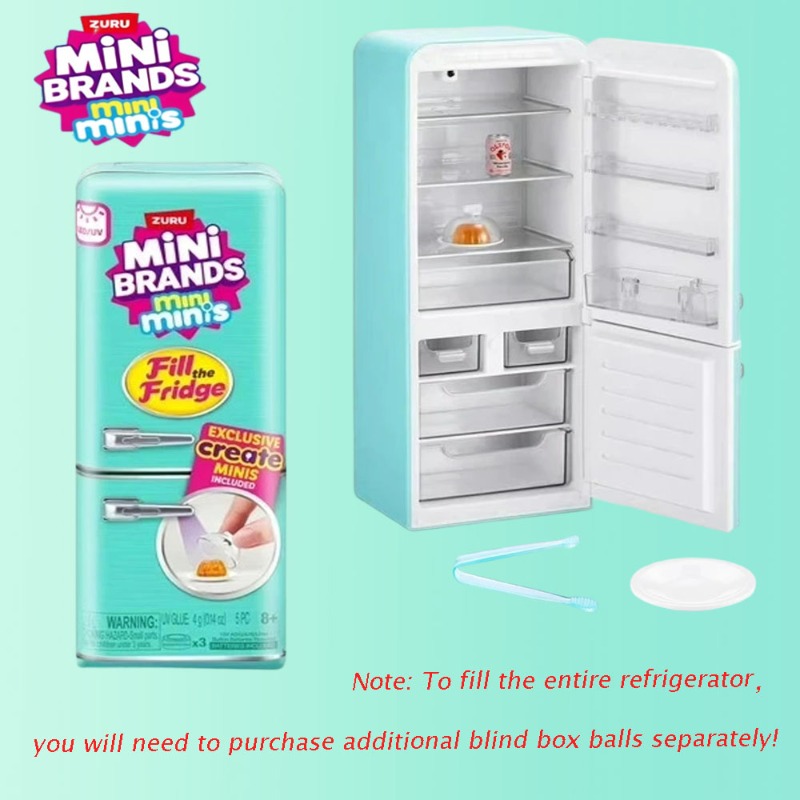 ZURU Mini Brands Mini Fridge S - Model Kitchen Set Pvc 评论和价格
