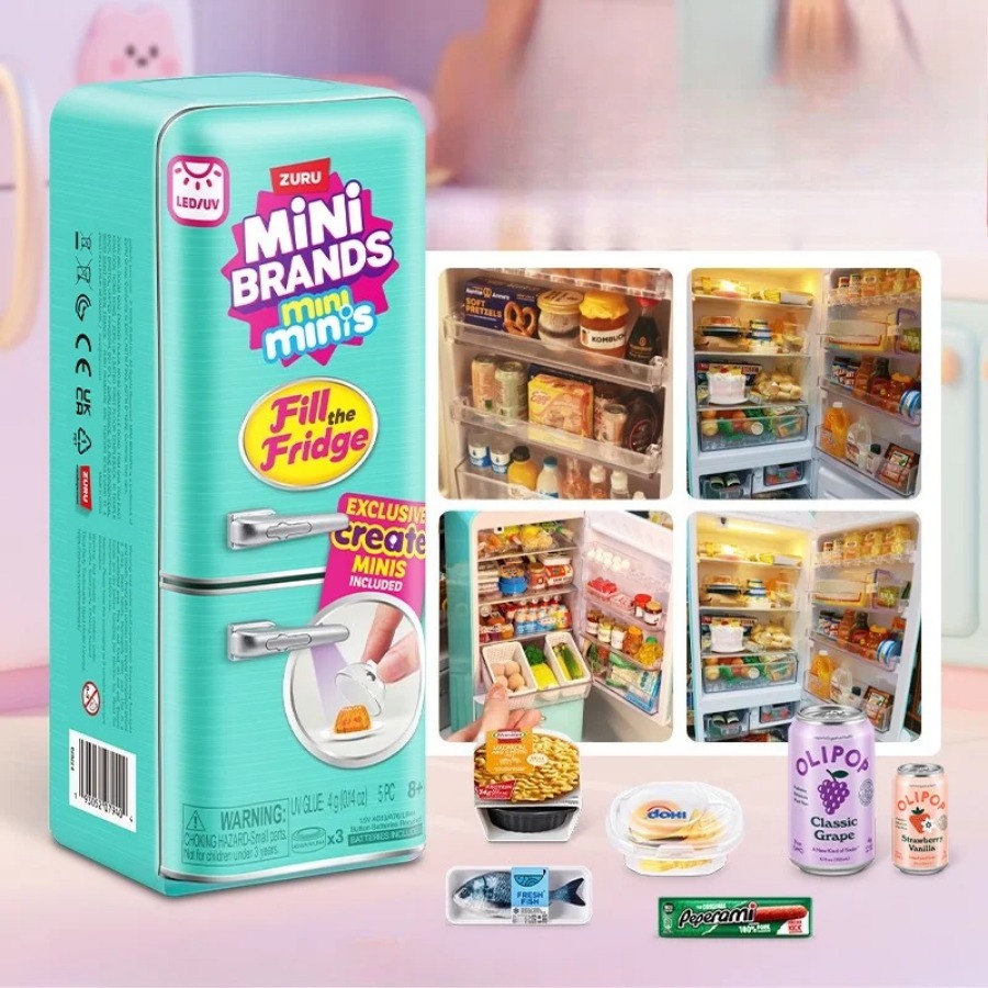 ZURU 5 Surprise Mini Fridge Ba - Model Kitchen Set Pvc 评论和价格
