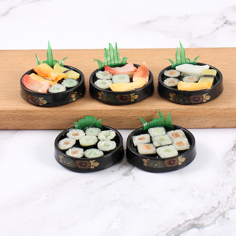 Mini Gold Pattern Sushi Platte - Model Kitchen Set Pvc 评论和价格