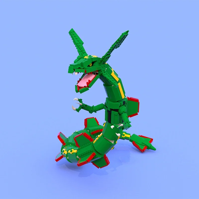 1417pcs MOC Pokemon Rayquaza C - Model Kit Rayquaza 评论和价格